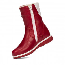 Botas para niños pequeños 107c rojo combinado