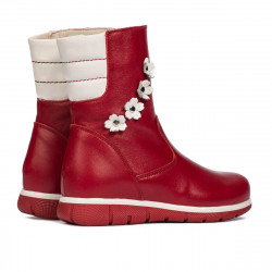 Botas para niños pequeños 107c rojo combinado