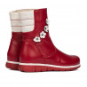 Botas para niños pequeños 107c rojo combinado