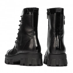Botines de mujer 3358 negro combinado