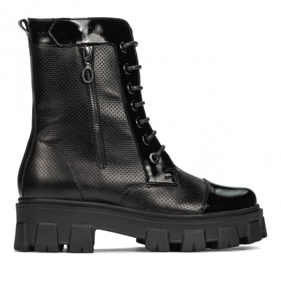 Botines de mujer 3358 negro combinado