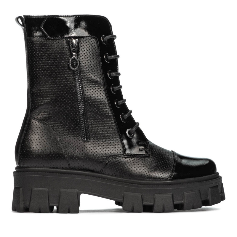 Botines de mujer 3358 negro combinado