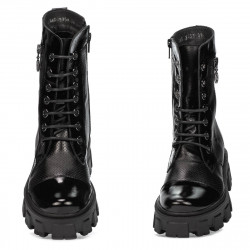 Botines de mujer 3358 negro combinado