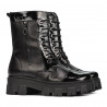 Botines de mujer 3358 negro combinado