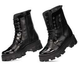 Botines de mujer 3358 negro combinado