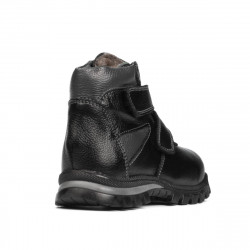 Botas para niños pequeños 105c negro combinado