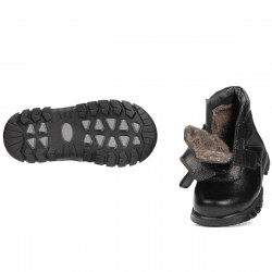 Botas para niños pequeños 105c negro combinado