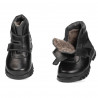 Botas para niños pequeños 105c negro combinado