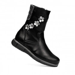 Botas para niños pequeños 107c negro combinado