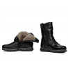 Botas para niños pequeños 107c negro combinado