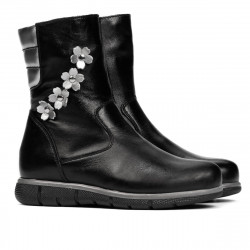 Botas para niños pequeños 107c negro combinado