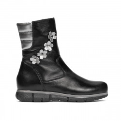 Botas para niños pequeños 107c negro combinado