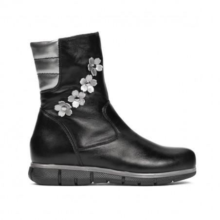 Botas para niños pequeños 107c negro combinado