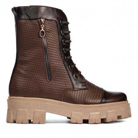 Botas de mujer 3358 a marrón combinado