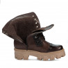 Botas de mujer 3358 a marrón combinado