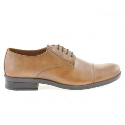 Zapatos elegantes para hombre 787 marrón encerado
