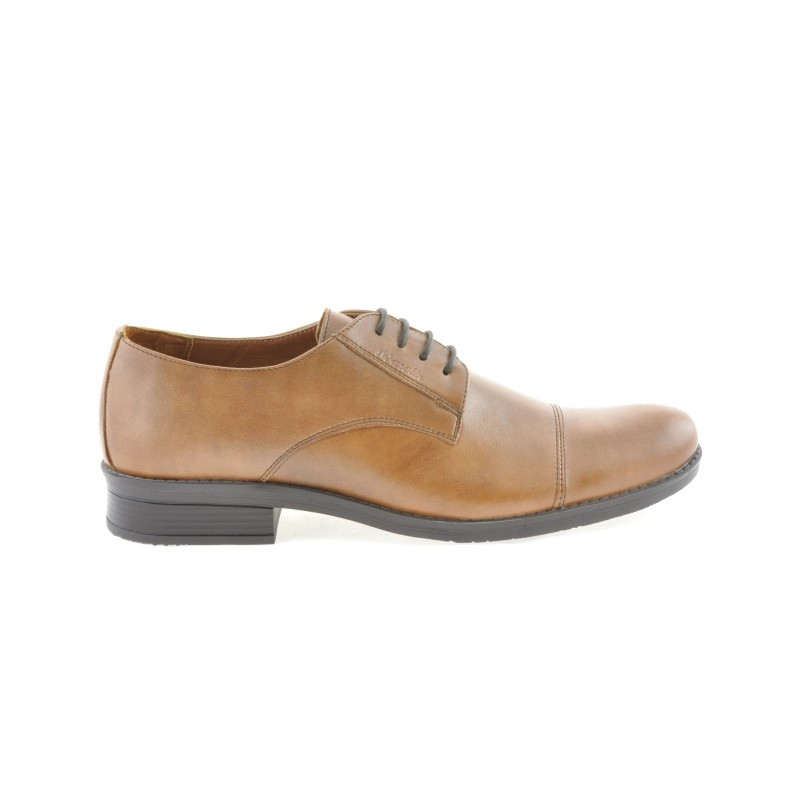 Zapatos elegantes para hombre 787 marrón encerado