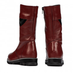 Botas para niños 3026 burdeos combinado