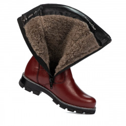Botas para niños 3026 burdeos combinado