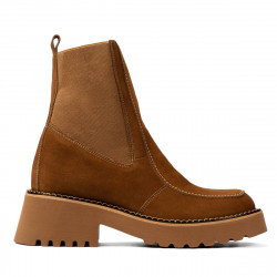 Botines de mujer 3369 bufo marrón