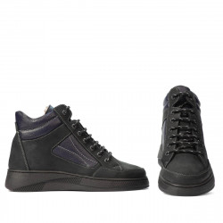 Botines para adolescentes 4010 tuxon negro