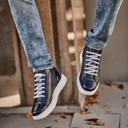 Botas para hombre 4125 índigo combinado lifestyle