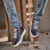 Botas para hombre 4125 índigo combinado lifestyle