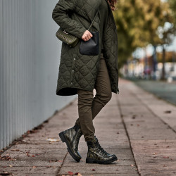 Botines de mujer 3362 caqui camuflaje