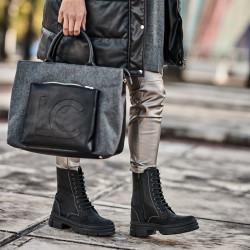 Botines mujer 3366 tuxon negro