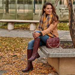 Botas de mujer 3365 borgoña lifestyle