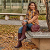 Botas de mujer 3365 borgoña lifestyle
