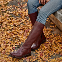 Botas de mujer 3365 borgoña lifestyle
