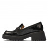 Zapatos casuales mujer 6041 cocodrilo negro combinado