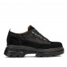 Zapatos casuales de mujer 6043 negro ante combinado