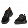 Zapatos casuales de mujer 6043 negro ante combinado