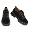 Zapatos casuales de mujer 6043 negro ante combinado