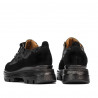 Zapatos casuales de mujer 6043 negro ante combinado