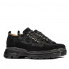 Zapatos casuales de mujer 6043 negro ante combinado