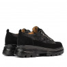 Zapatos casuales de mujer 6043 negro ante combinado