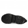 Zapatos casuales de mujer 6043 negro ante combinado