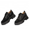 Zapatos casuales de mujer 6043 negro ante combinado