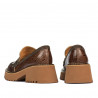 Zapatos casuales mujer 6041 croco marrón combinado