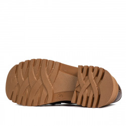 Zapatos casuales mujer 6041 croco marrón combinado