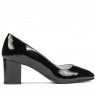 Zapatos elegantes de mujer 1268 charol negro
