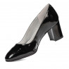 Zapatos elegantes de mujer 1268 charol negro