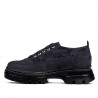 Zapatos casuales de mujer 6043 índigo velur combinado