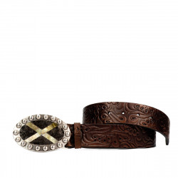 Cinturón unisex 02ld marrón oscuro