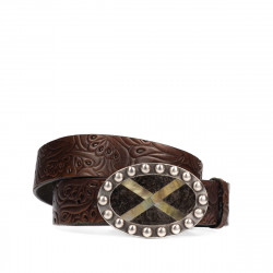 Cinturón unisex 02ld marrón oscuro