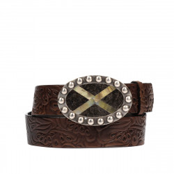 Cinturón unisex 02ld marrón oscuro