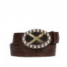 Cinturón unisex 02ld marrón oscuro